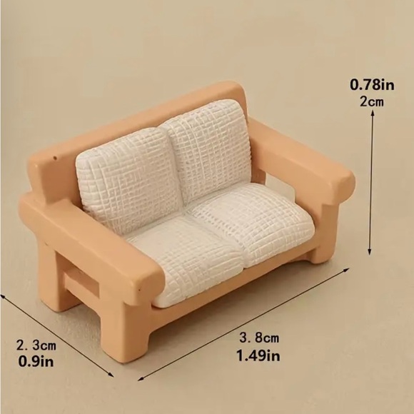 8 pc dollhouse miniature living room set - Picture 4 of 5